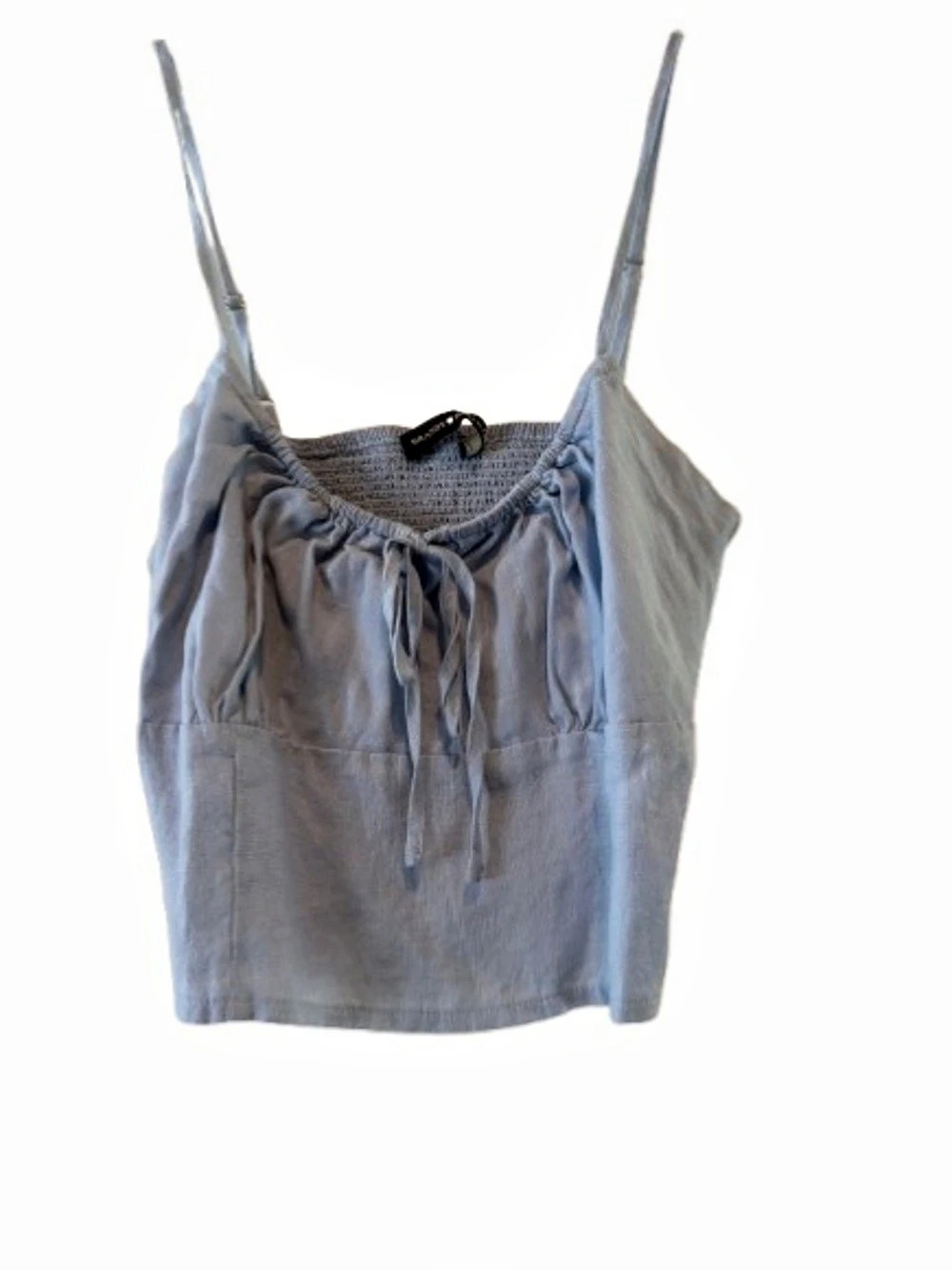 Brandy Melville Amara Tank Blue Ruched Camisole